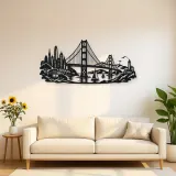 San Francisco Bridge Metal Wall Art | Travel and City Wall Decor
