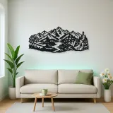 Four Seasons Peaks Metal Wall Art | Modern Abstract Metal Decor