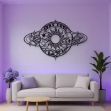 Orbiting Planets Flow Metal Wall Art | Modern Abstract Metal Decor