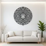 Mandala Sun Metal Wall Art | Spiritual Boho Metal Decor
