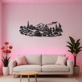 Road Trip Horizon Metal Wall Art | Travel and City Wall Decor