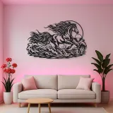 Horse Ocean Gallop Metal Wall Art | Equestrian Wall Decor