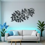 Botanical Woman Hand Metal Wall Art | Minimalist Woman Line Art