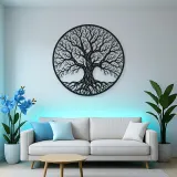 Winter Bare Tree Metal Wall Art | Botanical Metal Wall Decor