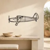 24R Argus III UC61K Airplane Silhouette Metal Wall Art, Metal Aircraft Silhouette, Aviation Wall Decor, Aviator Decor - lifestyle view 3