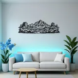 Desert Mesa Range Metal Wall Art | Nature Silhouette Decor