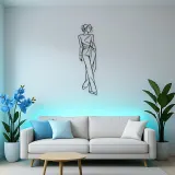 Runway Curve Muse Metal Wall Art | Minimalist Woman Line Art