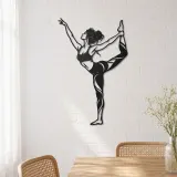 Dancer Pose Metal Wall Art | Movement Silhouette Decor - lifestyle view 4
