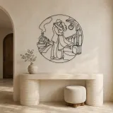Train Station Reunion Metal Wall Art | Romantic Couple Decor - lifestyle view 3
