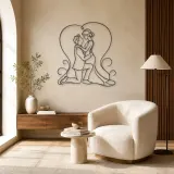 Proposal Kneel Pair Metal Wall Art | Romantic Couple Decor - lifestyle view 5