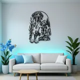 Great Dane Minimal Metal Wall Art | Pet Lover Silhouette Decor