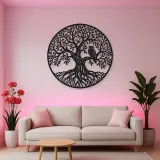 Tree with Owl Metal Wall Art | Wildlife Silhouette Decor
