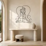 Proposal Kneel Pair Metal Wall Art | Romantic Couple Decor - lifestyle view 3