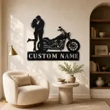 Personalized Cruiser Couple Metal Wall Art with Lifted Heel - lifestyle view 5