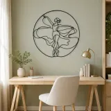 Ballet Fifth Position Metal Wall Art | Dance Silhouette Wall Decor - lifestyle view 4