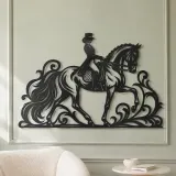 Dressage Elegance Metal Wall Art | Equestrian Wall Decor - lifestyle view 2