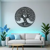 Two Trees Embrace Metal Wall Art | Botanical Metal Wall Decor