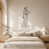 Elegant Hand on Hip Metal Wall Art | Romantic Couple Decor - lifestyle view 2