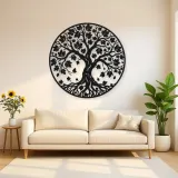 Autumn Leaf Tree Metal Wall Art | Botanical Metal Wall Decor