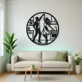 Dancing in Kitchen Metal Wall Art | Cozy Home Metal Decor