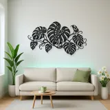 Monstera Leaf Rhythm Metal Wall Art | Botanical Metal Wall Decor
