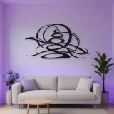 Zen Stone Arcs Metal Wall Art | Modern Abstract Metal Decor