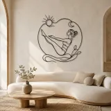 Boat Pose Balance Metal Wall Art | Yoga and Meditation Wall Decor - lifestyle view 3