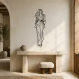 Fashion Frame Woman Metal Wall Art | Fashion Figure Wall Decor - lifestyle view 3