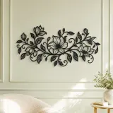 Endless Floral Vine Metal Wall Art | Botanical Metal Wall Decor - lifestyle view 2