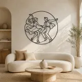Rock and Roll Dance Metal Wall Art | Couple Dance Wall Decor - lifestyle view 3