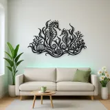 Seahorse Garden Metal Wall Art | Coastal and Nautical Wall Decor
