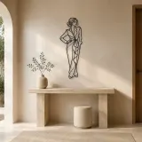 Confident Hand on Hip Metal Wall Art | Romantic Couple Decor - lifestyle view 3