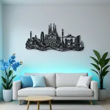 Barcelona Architecture Metal Wall Art | Travel and City Wall Decor