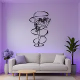 Ribbon Dancer Metal Wall Art | Movement Silhouette Decor