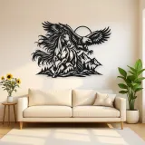 Horse and Eagle Metal Wall Art | Equestrian Wall Decor