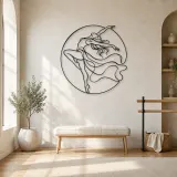Décoration murale en métal Contemporary Back Arch | Décor mural de silhouette de danse