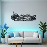 Sydney Harbour Flow Metal Wall Art | Travel and City Wall Decor