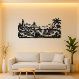 Van Life Coast Metal Wall Art | Travel and City Wall Decor