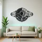 Eclipse Harmony Metal Wall Art | Celestial Boho Wall Decor