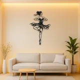 Ballet Pirouette Metal Wall Art | Movement Silhouette Decor