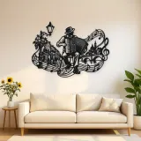 Accordion Street Music Metal Wall Art | Music Room Wall Decor