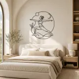 Side Angle Strength Metal Wall Art | Yoga and Meditation Wall Decor - lifestyle view 2