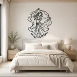 Belly Dance Silhouette Metal Wall Art | Dance Silhouette Wall Decor - lifestyle view 2
