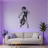 Tango Solo Figure Metal Wall Art | Movement Silhouette Decor