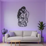 Expecting Parents Metal Wall Art | Family Silhouette Decor