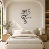 Street Dance Pose Metal Wall Art | Dance Silhouette Wall Decor - lifestyle view 2
