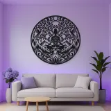 Infinite Peace Flow Metal Wall Art | Spiritual Boho Metal Decor