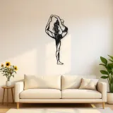 Standing Backbend Metal Wall Art | Movement Silhouette Decor