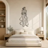 Confident Standing Muse Metal Wall Art | Fashion Figure Wall Decor - lifestyle view 2