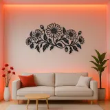 Daisy Chain Metal Wall Art | Botanical Metal Wall Decor